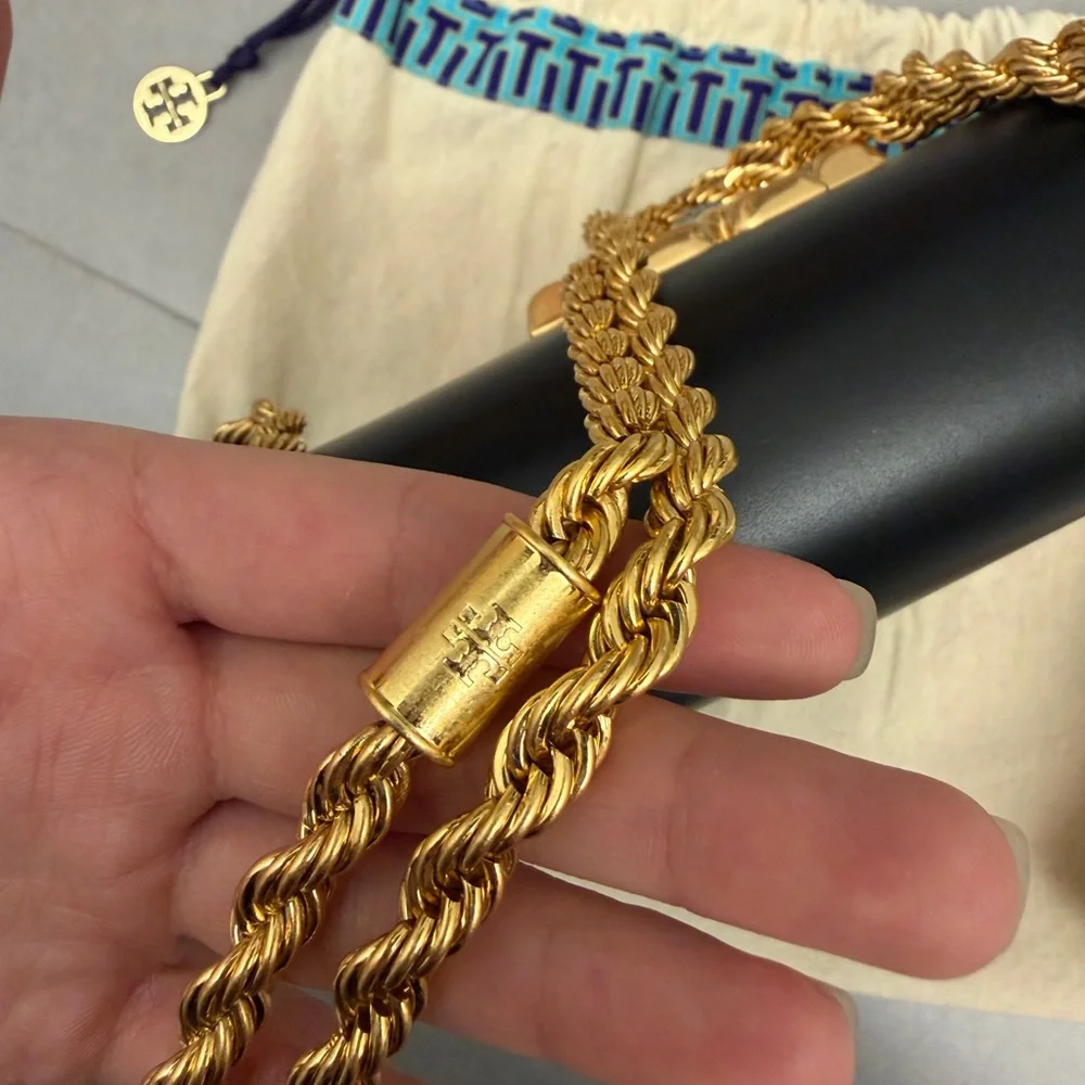 Tory Burch Black and Gold Crossbody Bag - Picture 10 of 12